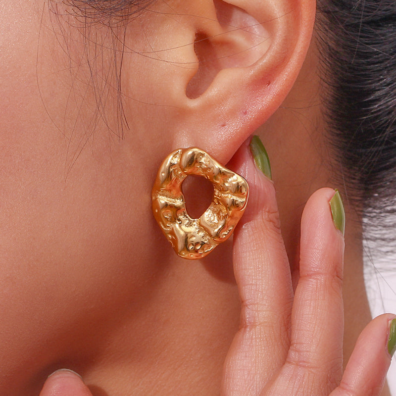 Handcrafted Gold Earrings